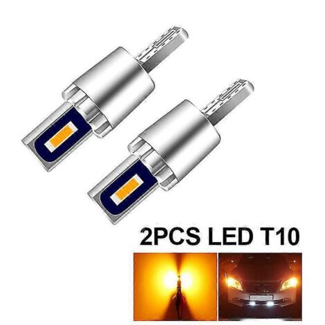 2 feux de position/stationnement LED Canbus T10 194 pour moto BMW S1000RR S1KRR HP4 (2009-2018) - 2 LED orange