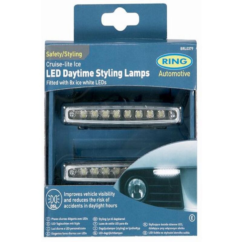 Ring - 2 Feux Diurnes adaptables - Cruise Lite Diamond - 8 LEDs