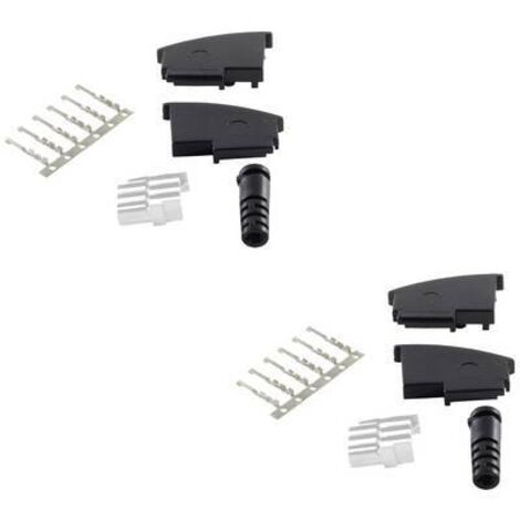 2 fiches mâles N de téléphone Shiverpeaks BASIC-S, non montées, kit mâle, coudé noir Shiverpeaks Contenu: 2 pc(s) S482282