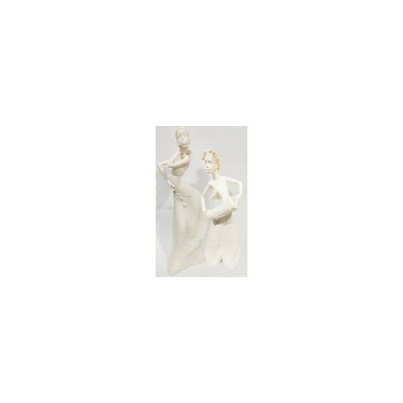 

2 Figuras Marmolina Africanos