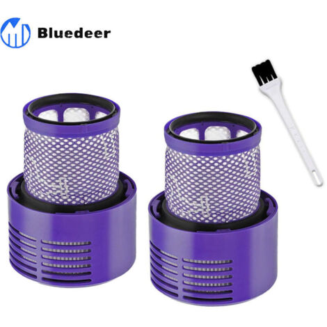 2 Filtre Lavable pour Aspirateur Dyson Série V10 SV12 avec Une Brosse de Nettoyage, Filtre de Rechange Dyson pour Série V10 SV12 (V10 Filtre)