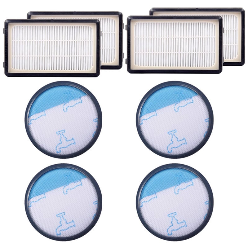 4 Kit de Filtres hepa pour les Aspirateurs Rowenta RO3731EA RO3753EA RO3786EA Moulinex Tefal Compact Power Cyclonic, Alternative à ZR005901