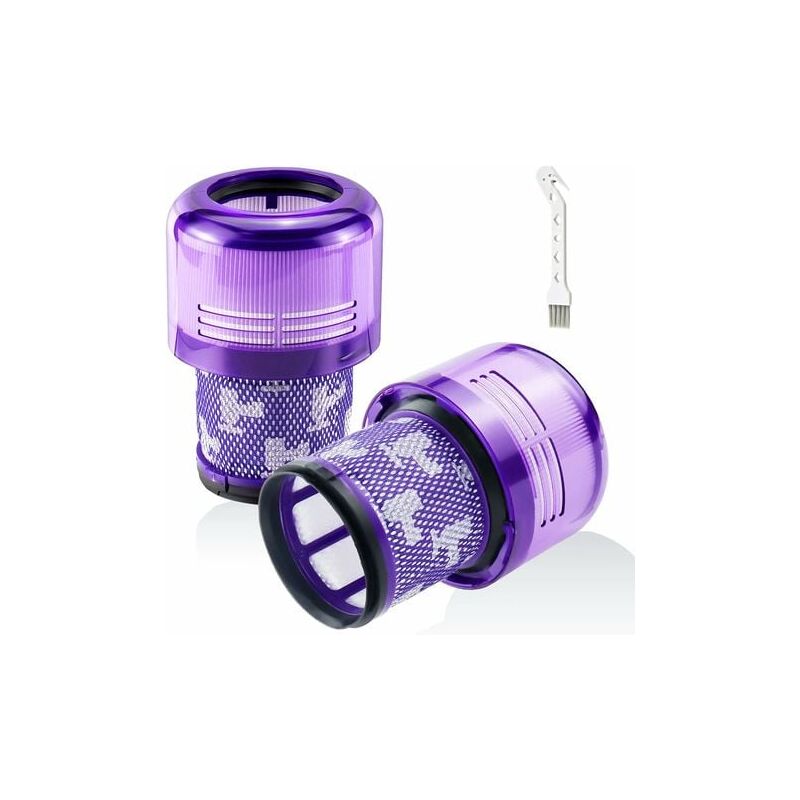 2 Pack Filtres pour Dyson V11 Absolute Extra Pro, V11 Torque Drive Animal, V15 Detect sans fil Aspirateur SV14 SV17 SV22 Hepa Filtre de Remplacement