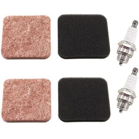 2 filtres à air avec bougie dallumage pour Stihl FS74 FS75 FS76 FS80 FS80R FS85 FS85R FS85RX BG72 BG75 Stihl HS75 HS80 HS85 HL75 HL75K FH75 HT70 HT75 KM80 KM85 Débroussailleuse