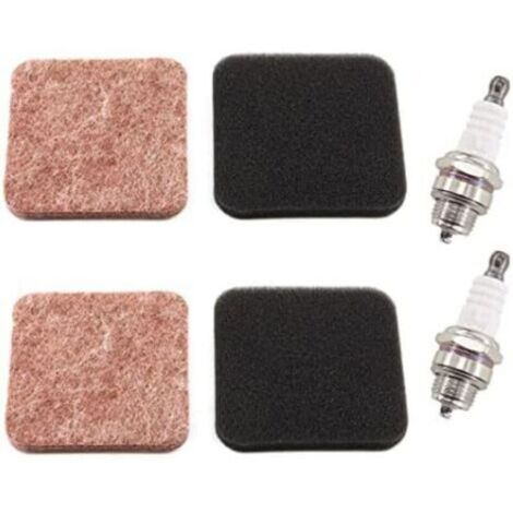 - 2 filtres à air avec bougie dallumage pour Stihl FS74 FS75 FS76 FS80 FS80R FS85 FS85R FS85RX BG72 BG75 Stihl HS75 HS80 HS85 HL75 HL75K FH75 HT70 HT75 KM80 KM85 Débroussailleuse-Crezuo
