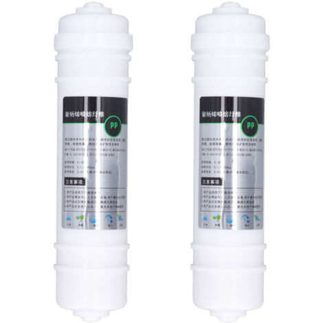 2 Filtres à eau universels 10 pouces en PP coton, connexion rapide pour purificateur d'eau