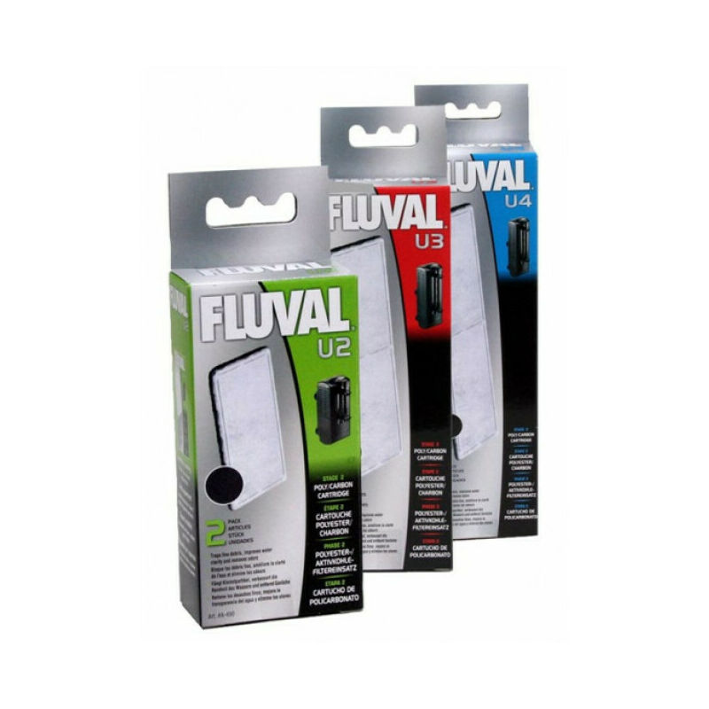 Cartouche polycarbone Lot de 2 U3 pour filtre A475 - Fluval