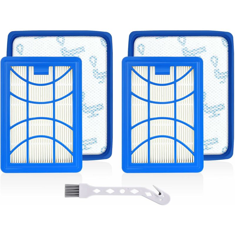 Keyoung - 2 Filtres pour Philips PowerPro Expert FC9729 FC9741 FC9742 FC9743 FC9744 FC9745 FC9746 Aspirateur Filtre Accessoires de Rechange Power