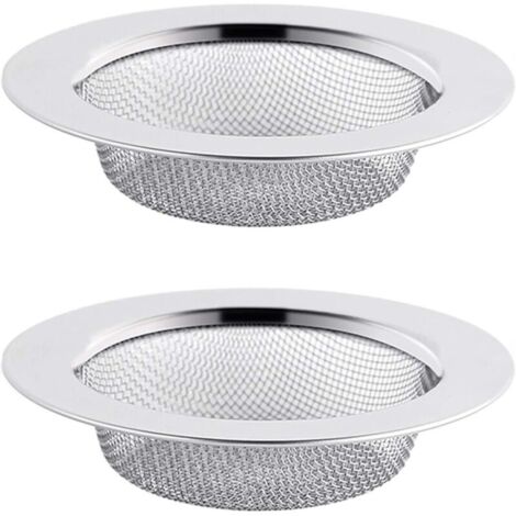 2 filtri per lavello in acciaio inox, filtro di scarico da 7,5 cm, filtro per lavello, filtro per lavello, filtro per lavello da cucina