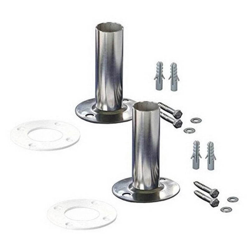 Jardiboutique - 2 Fixations pour échelle inox de Piscine en diamètre 43 mm