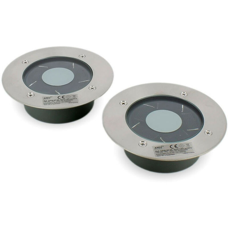 

2 focos solares empotrados