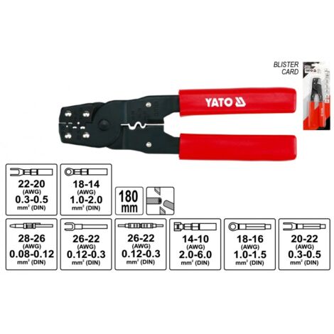 2-FUNKTIONS-STECKER-CRIMPZANGE - YT-2256