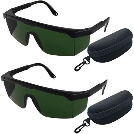 2 gafas de protección láser (verdes)