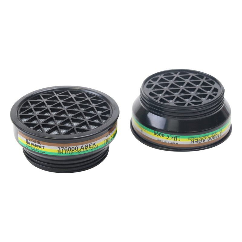 L'outil Parfait - Lot de 2 galettes de rechange A1B1E1K1 - Filtre pour demi-masque