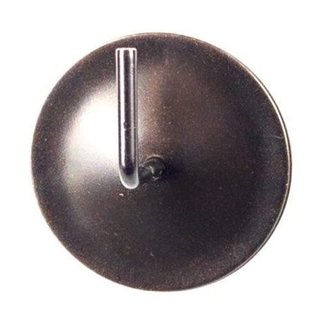 2 GANCI ADESIVI FERRO MARRONE