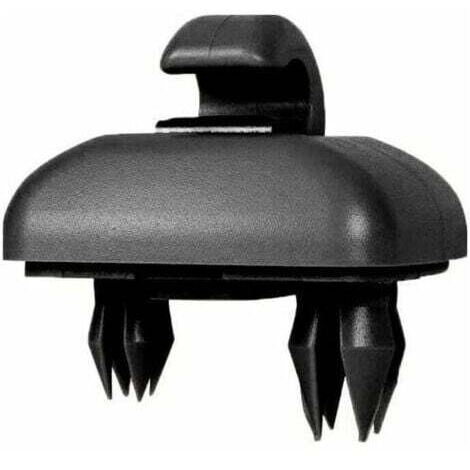 2 ganci per aletta parasole per auto compatibili con Audi A1 A3 A4 A5 Q3 Q5 (8E0 857 562) A7 B6 B7 B8 S4 S5 Nero
