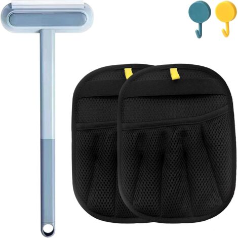 2 Gant Anti Poil, Double Face, TPR Durable, Chien Chat