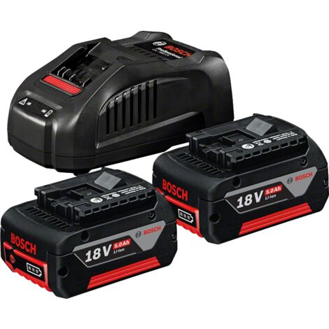2 GBA 18V 5,0Ah Akkus + GAL 1880 CV Ladegerät - BOSCH - 1600A00B8J