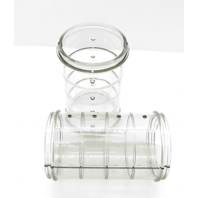 Zolux 2 Gerade Röhren Rody Grau Transparent. Größe Ø 6 Cm X 10 Cm. Für Nagetiere.