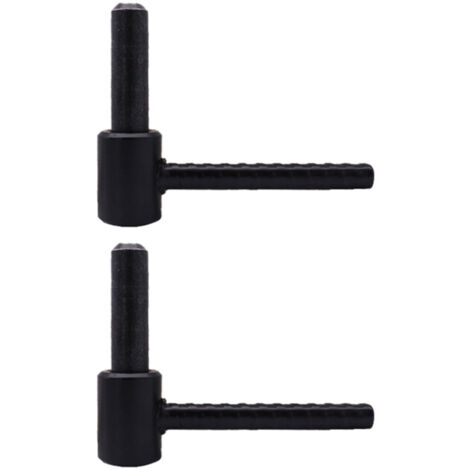 2 Gonds à Scellement Chimique, Noir, Longueur 90 mm, Diamètre 14, Acier, pour Volet Battant