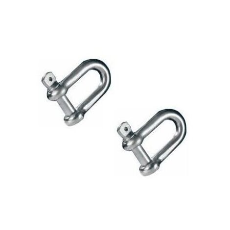 2 GRILLI DIRITTI IN ACCIAIO INOX 6 mm MAGGI GROUP