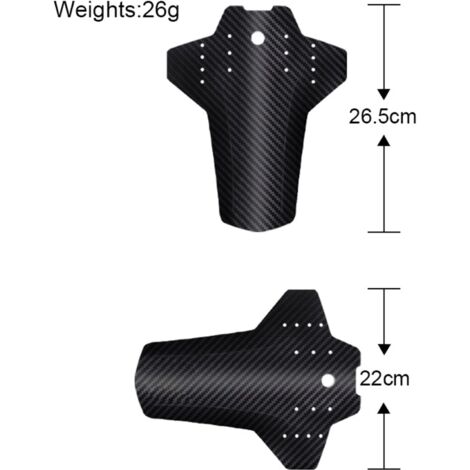 2 guardabarros para bicicleta de montaña, MTB, guardabarros, guardabarros para bicicleta de carretera delantero y trasero, juego de accesorios, cubo, protección contra salpicaduras, bicicleta, mudrock