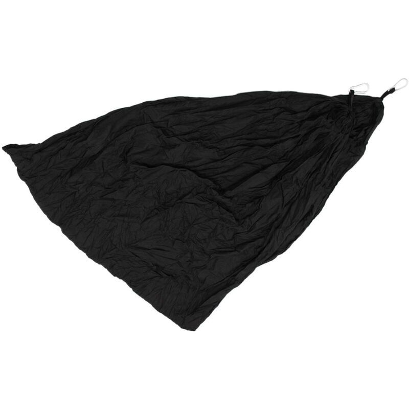 2 Hamac Parachute Portatif Pour Camping Extérieur (Noir) 270 x 140 Cm