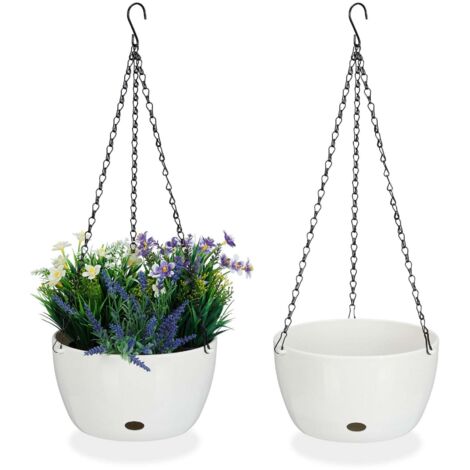 2 hangekorbe mit wasserbehaltern - l