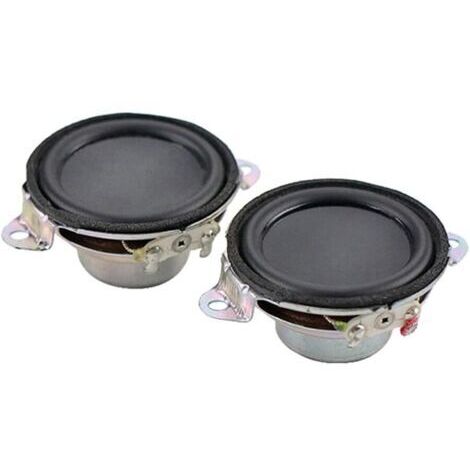 2 Haut-Parleurs de 1,5 Pouces 4 Ohms HiFi Haut-Parleur à Pleine Fréquence pour Home Cinéma