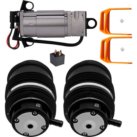2 Hinten Federbein 1 Kompressor for Mercedes W164 X164 ML500 1643201204 1643200625 164320120 Hinten Luftfederung Kompressor 2113200304 A2113200825