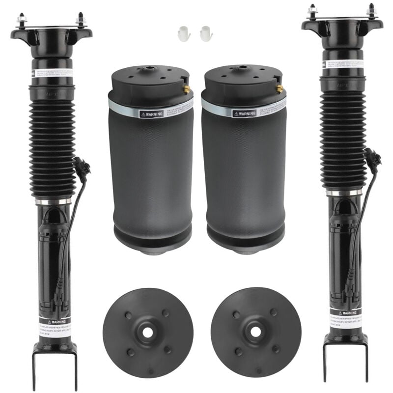 Image of 2× Hinten Stoßdämpfer + 2× Luftfeder Hinten for Mercedes gle W166 M-Klasse
