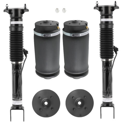 2× Hinten Stoßdämpfer + 2× Luftfeder Hinten for Mercedes GLE W166 M-Klasse