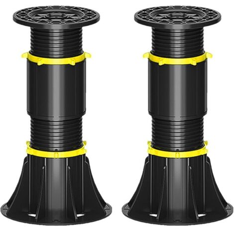 2 höhenverstellbare Bettstützbeine 21-34 cm, Ersatz-Mittellattenstützbeine