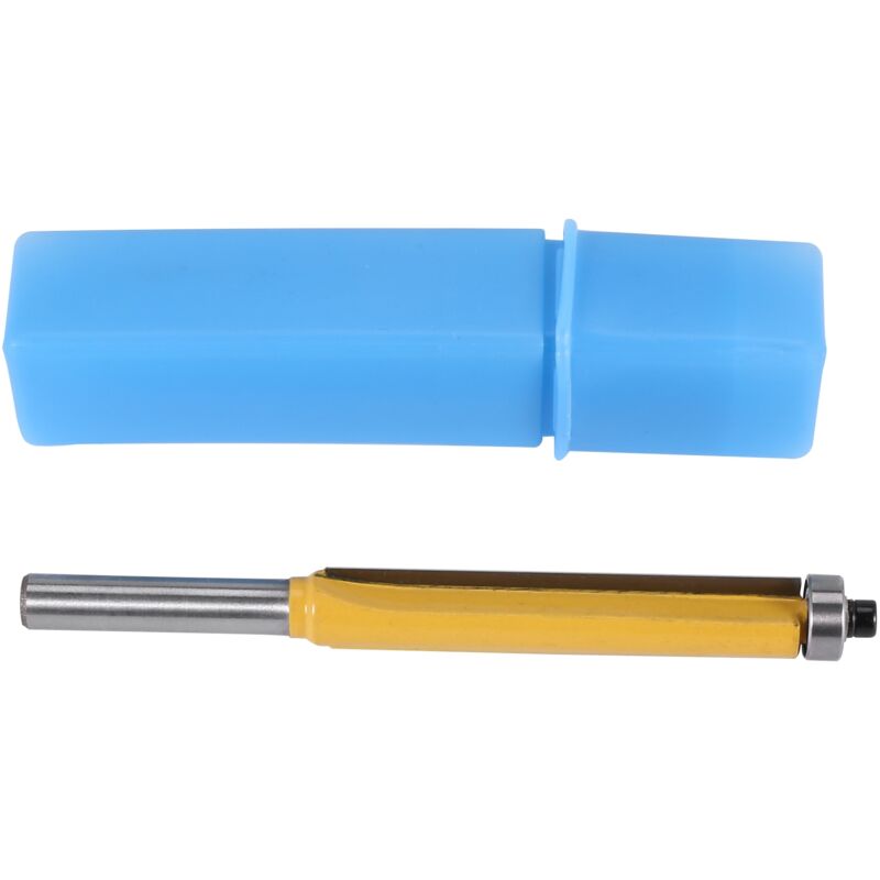 Image of Tlily - 2 Höhe Extra Lange Bündig Trim Fräser 1/4 x 3/8 Holzbearbeitung für Diy Werkzeug