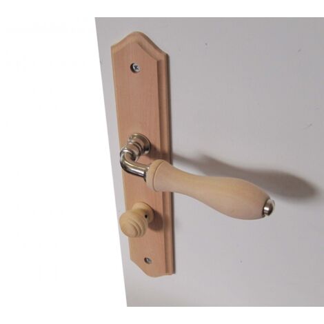 2 Holztürgriffe, Holzverriegelung, Achsabstand 195 mm Centrale Brico