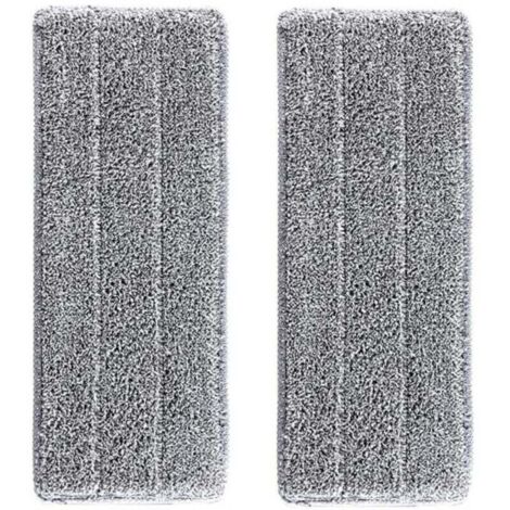 2 Housses de recharge Microfibre Balai Balai Auto Clean And Dry Remplacement Microfibre/Tampons pour balai Vadrouilles
