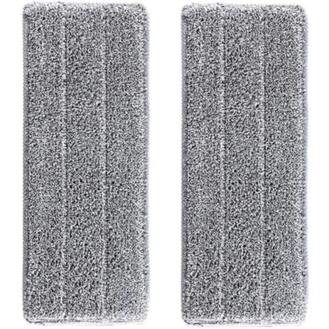 2 Housses de recharge Microfibre Balai Balai Auto Clean And Dry Remplacement Microfibre/Tampons pour balai Vadrouilles