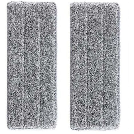 2 Housses de recharge Microfibre Balai - VENTEO - Balai Auto Clean And Dry - Remplacement Microfibre/Tampons pour balai Vadrouilles