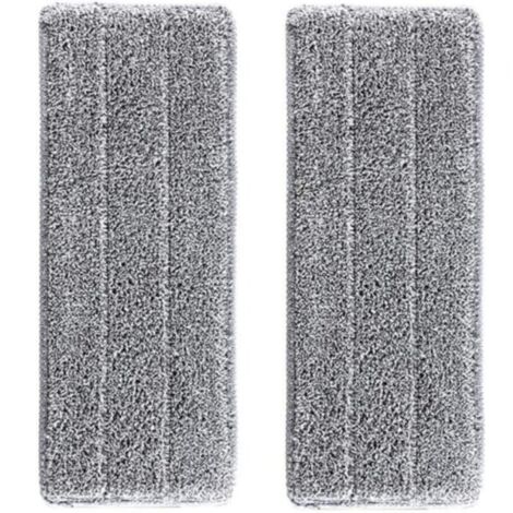 2 Housses de recharge Microfibre Balai - VENTEO - Balai Auto Clean And Dry - Remplacement Microfibre/Tampons pour balai Vadrouilles