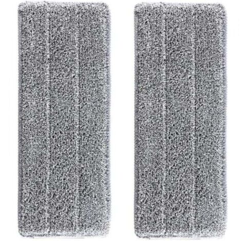 2 Housses de recharge Microfibre Balai - VENTEO - Balai Auto Clean And Dry - Remplacement Microfibre/Tampons pour balai Vadrouilles