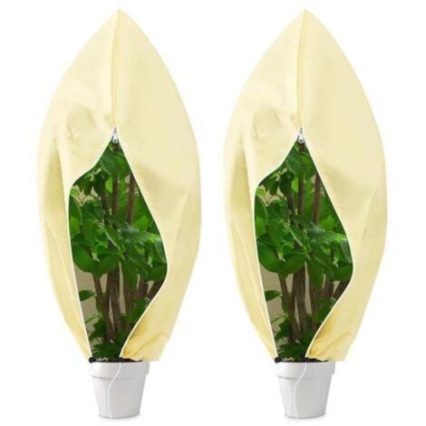 2 housses d'hivernage pour plantes, protection contre le froid, sacs de protection pour plantes.