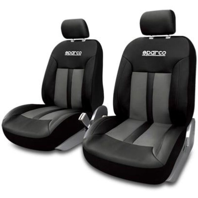 2 Housses S-Lin Sparco Gris Noir