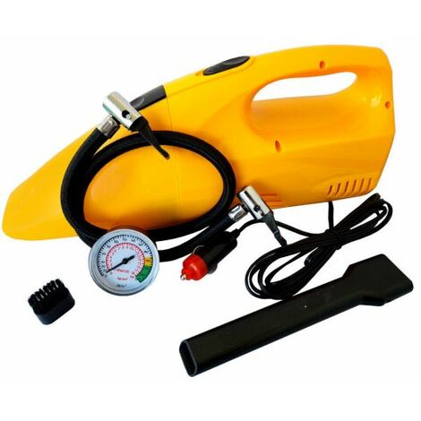 2 in 1 Aspirapolvere compressore auto con manometro 12V 250PSI con accessori
