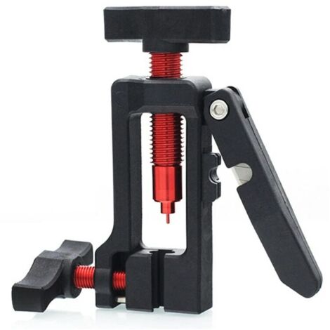 2 in 1 Bicycle Hydraulic Disc Brake Oil Needle Tool Driver Hose Cutter Cable Plier Olive Connector Insert Mount Press 1pcs
