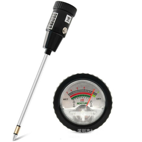 2-in-1-Bodendetektor mit hoher Genauigkeit, pH-Feuchtigkeitsmessgerät, pH-Tester für Blumen/Gras/Pflanzen/Garten/Bauernhof/Rasen