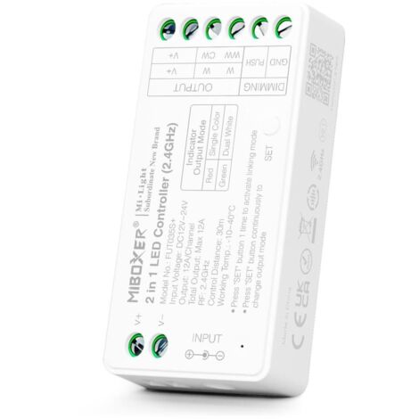 2 in 1 Controller für LED Streifen - Einfarbig / Dual White -