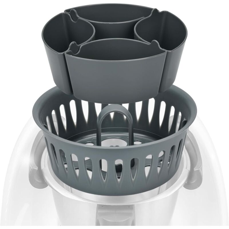 2 in 1 Egg Cooker, Egg Cooker compatible with Thermomix TM5 TM6 TM31, Thermomix Egg Cooker - Up to 4 poached eggs and 6 boiled eggs, muffins