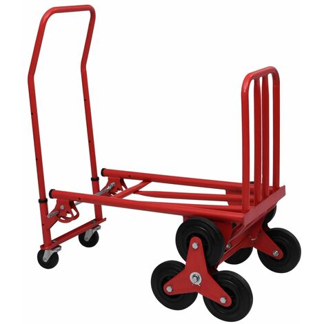 2-in-1 Folding Stair Climber Platform Truck 51x74x120cm 150kg