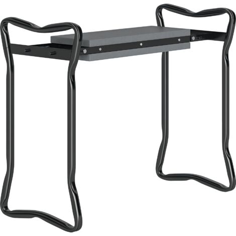 2 In 1 Garden Kneeler Seat Kneeling Pad Support Bench Foldable Knee Protector, Grey