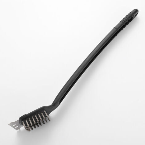 2-in-1 Grillreinigungsbürste – Schaber, Spatel und Bürste mit steifen Borsten – 44 x 6,5 cm